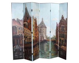 Decorative Six Panel Screen
