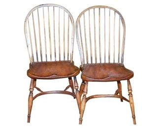 Pair Windsor Side Chairs