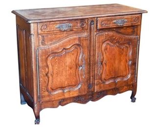Louis XV Provincial Style Oak Buffet