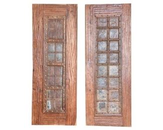 Pair of Tudor Style Oak Doors