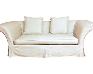 BAKER Rolled Arm Sofa with Slipcover