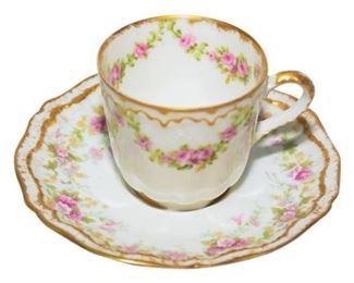 19th French Porcelain Cup Saucer