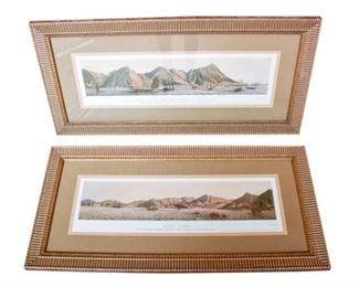 Pair 19th c Engravings of Scenes of Hong Kong