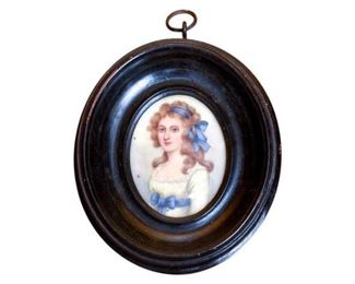 18th Portrait Miniature of a Lady
