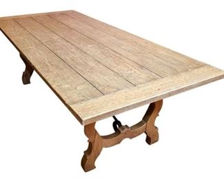 Italian Baroque Style Trestle Table