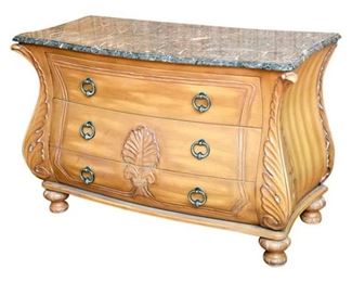 Tuscan Style Marble Top Commode
