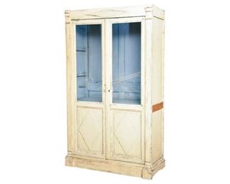 Directoire Style Creme Painted Cabinet