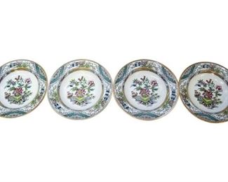 Four 4 Ironstone Dinner Plates