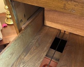 Interior of filing cabinet showing quality