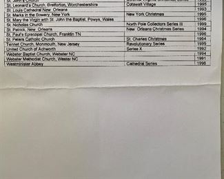 Inventory of Cat's Meow Churches