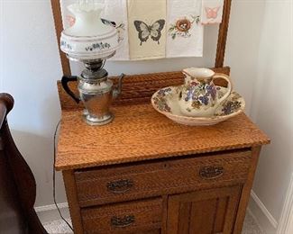 Oak wash stand