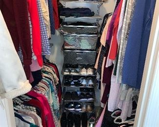 One of two closets