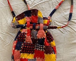 Vintage cloth and woven handbags