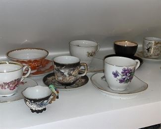 many teacup and saucer sets