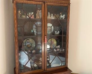 Large cabinet with inlaid wood detail
