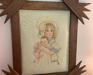 antique frame, hand work
