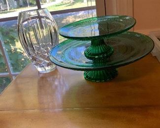 clear crystal and tiara