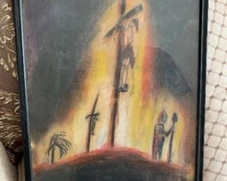 original art of Jesus on the cross