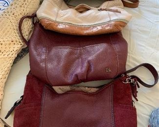 Vintage "The Sak" leather bags; top is Foossil