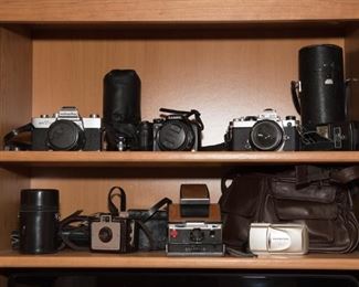 Variety of Camera Items Including-Luminx, Minolta, Olympus