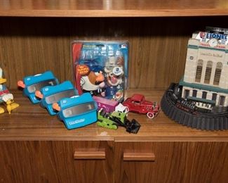 Vintage Toys Including-Viewmaster, Donald Duck Windup and Mister Potato Head