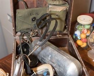 US Army Aviator Headset and Goggles