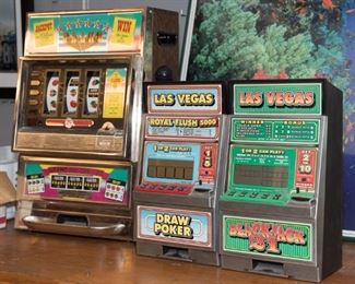Table Top Slot Machines-Draw Poker, Blackjack 21