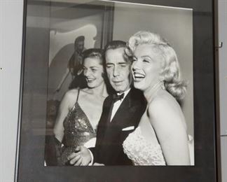 Framed Black and White Picture of Hollywood Legends 