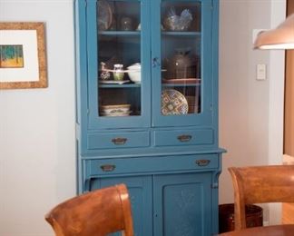 Teal Country Cupboard