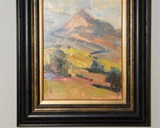 Jill Soukup Mountain Landscape Oil on Canvas
