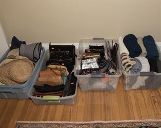Assortment of Hats, Purses and Sweaters