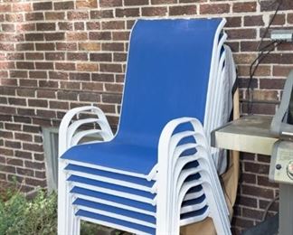 Stack of Outdoor Chairs