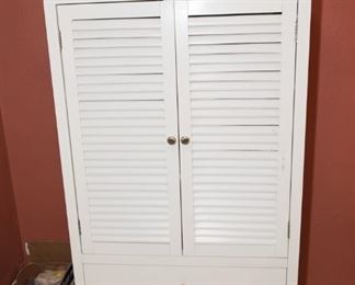 White Greenport Armoire