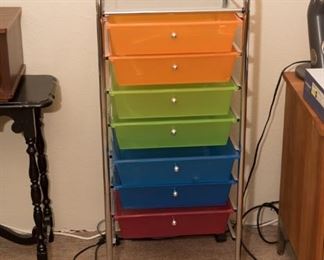 Rolling Office Storage Trays