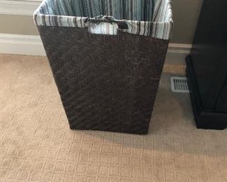 LINED TALL LAUNDRY BASKET