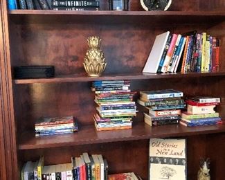 SOME OF THE BOOKS AND DECOR
