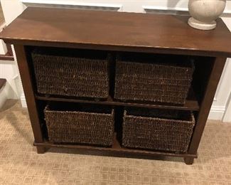 STORAGE SHELF WITH BASKETS