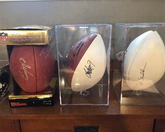 SPORTS SIGNED FOOTBALL COLLECTION