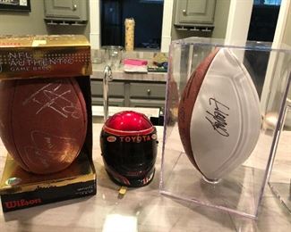 PLAYER SIGNED FOOTBALLS