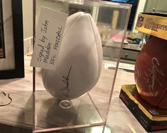 JOHN MADDEN SIGNED FOOTBALL