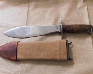U.S. M1917 Bolo Knife with Scabbard(Plumb)