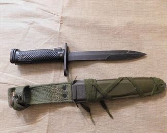 U.S. M6 Bayonet and Scabbard for M14 Rifle(Aerial)