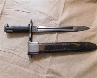 1943 Short Model Garand Bayonet and Scabbard(Pal)
