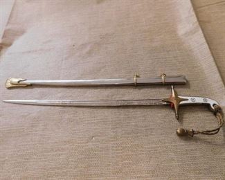 Nice Miniature USMC Sword and Scabbard