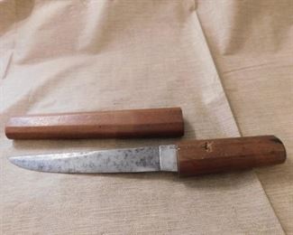 Old Japanese Dagger(Wooden Sheath and Handle)