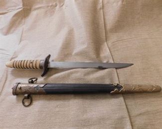 WW2 Japanese Naval Officers Dagger(Missing Handle Top)