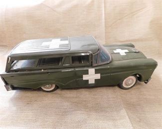Tin Litho Military Station First Aid Wagon(Japan) 