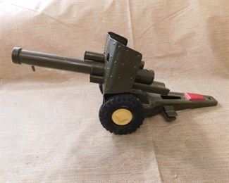 Vintage Tin Litho Military Cannon