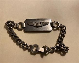 Sterling Army Air Corps ID Bracelet