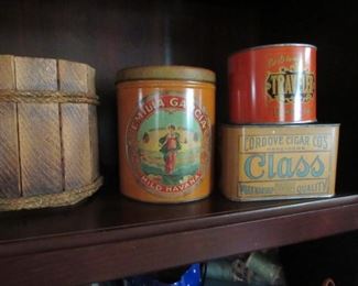 Vintage cigar tins